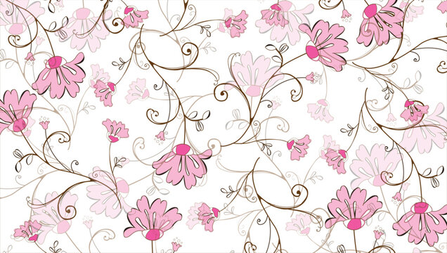 seamless floral pattern © dplox_studio