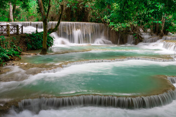 Kuang Si Falls in Luang Prabang, Laos