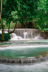 Kuang Si Falls in Luang Prabang, Laos