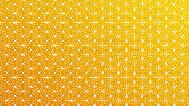 Orange motion background with a traditional oriental flower pattern