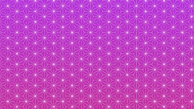 Violet motion background with a traditional oriental flower pattern