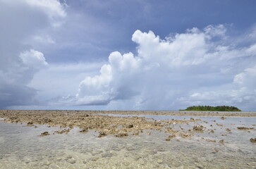 Pisar island at Truk lagoon in Chuuk state of Micronesia