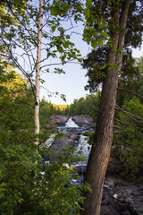 Fototapeta premium Beaver River Falls, waterfall in Minnesota, USA