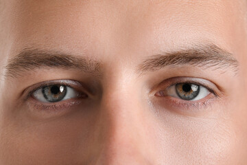 Man with beautiful eyes, closeup