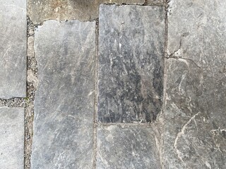 Closeup of rectangular floor stones.