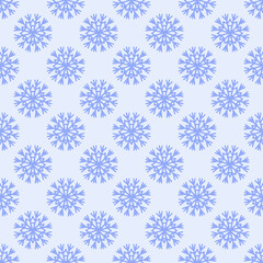 Cute Christmas pattern with snowflakes for factory prints, wrapping paper and gift wrapping.