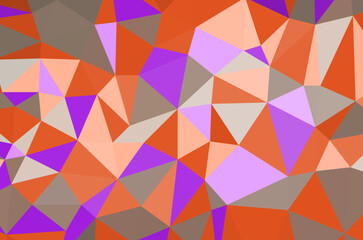 Colorful abstract geometric background with triangular polygons. Colorful mosaic of triangle.