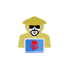 hack icon design vector templates