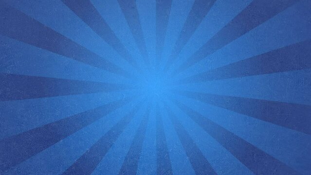 Animated abstract retro background looping of blue sunburst. Great to use for retro, vintage, pop style, and sale background 4k video.