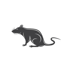 illustration of mouse, type of rodent, vector art.
