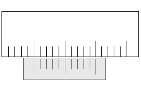 physics vernier caliper ilustration suitable for question