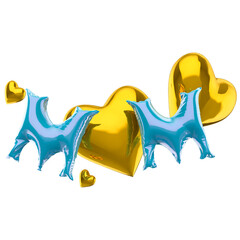 Text mothers day for composition 3d render