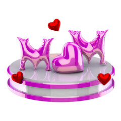 Text mothers day for composition 3d render