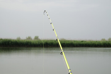 fishing rod spinning outdoor fishing