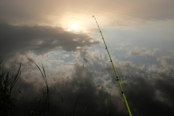 fishing rod spinning outdoor fishing