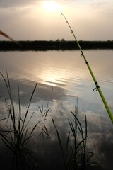 fishing rod spinning outdoor fishing