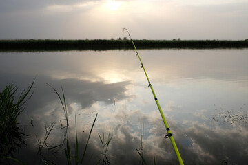 fishing rod spinning outdoor fishing