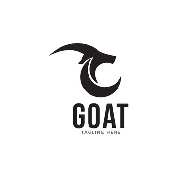 goat logo icon design vector.
