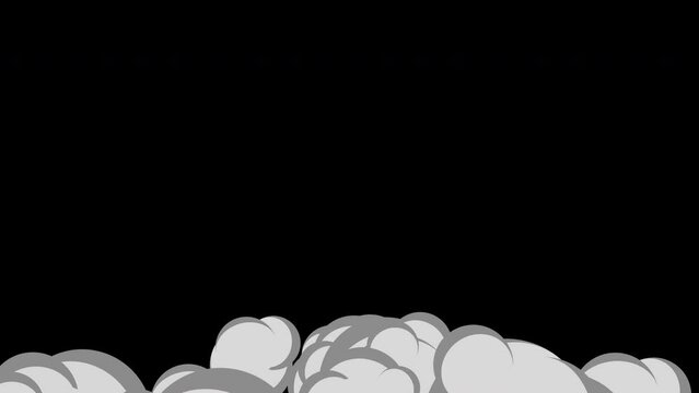 煙のアニメーション　5種類 アルファチャンネル　
白と黒
１　　中央から小さく爆発
２　　下から上へ
３　　中央から大きく爆発
４　　左から右へ
５　　上から下へ
