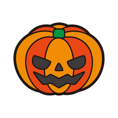 ハロウィン  かぼちゃ ジャックオランタン 線アリ