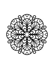 Easy Mandala coloring 