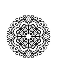 Easy Mandala coloring 