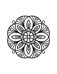 Easy Mandala coloring 