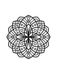 Easy Mandala coloring 