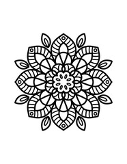 Easy Mandala coloring 