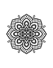 Easy Mandala coloring 