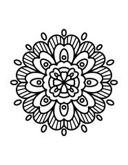 Easy Mandala coloring 