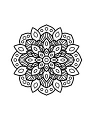 Easy Mandala coloring 