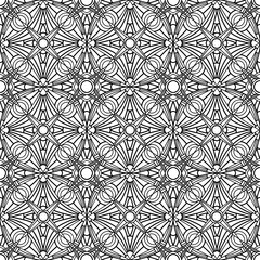 abstract tile with folk style floral ornaments for coloring drawn on a white background, vector design