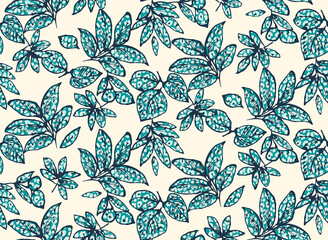 Seamless flowers pattern, floral print.