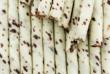 wafer rolls with chocolate