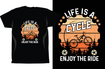 Cycling T-shirt Design Vector graphics. Unisex. Bicycle Riders. Bike Shirt. Funny Cycling T-Shirt. Gifts For Cyclist. Cycling Shirt. Fixed Gear Shirt