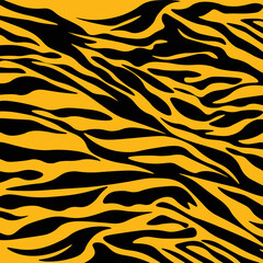 pattern texture tiger orange stripe repeated seamless black jungle safari