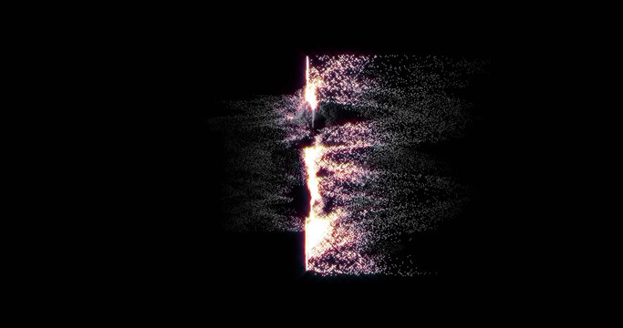 Image of nft crypto currency hologram symbol spinning over black background - Powered by Adobe