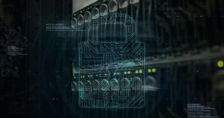 Image of file icons over server