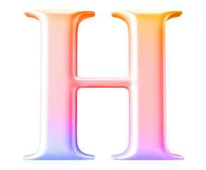 alphabet letter h gradient