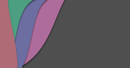 Abstract background with 3d paper layers