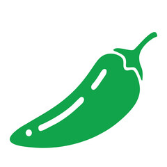 black and white chili silhouette illustration