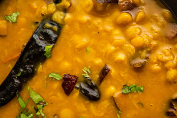 Cholar Dal from west bengal is a slightly sweet tasting dal made of chana dal