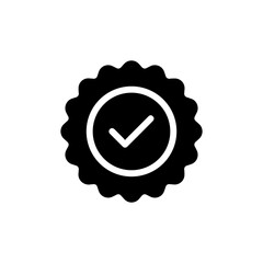 Certification verified web and app icon vector png isolated on white background