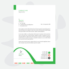 Creative letterhead professional design template