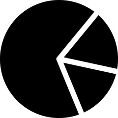 Pie cart icon vector illustration on white background..eps