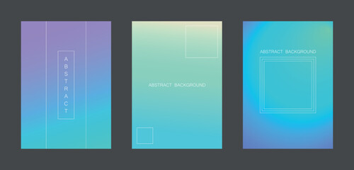Abstract gradient web background set vector illustration. - 527747500