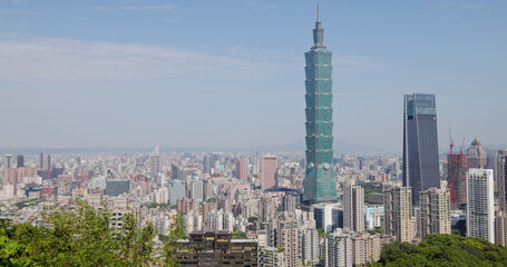 Taipei city skyline