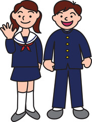 学生服の生徒
