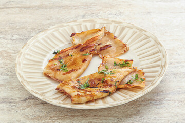 Grilled squid with unagi sauce